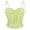 Yellow, variant on Women's Vintage Floral Printed Boned Corset Underbust Hourglass Shaping Waist Trainer Bodice for Club Party Layering