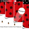 thumbnail image 5 of Cute Cartoon Shower Curtain Black and Red Bow Children Cartoons Kids Shower Curtain Sets Waterproof Polyester Fabric Bathroom Curtains with 12 Hooks, 72 x 72 Inches, 5 of 6