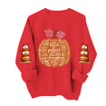 thumbnail image 3 of Women Halloween Sweatshirt Ghost Pumpkin Printed Round Neck Pullover Shirts Long Sleeved Loose Cute Spooky Fall Casual Sweatshirt, 3 of 5
