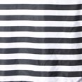 thumbnail image 7 of BalsaCircle 12 x 108 in Black White Stripes Satin Table Top Runner, 7 of 7