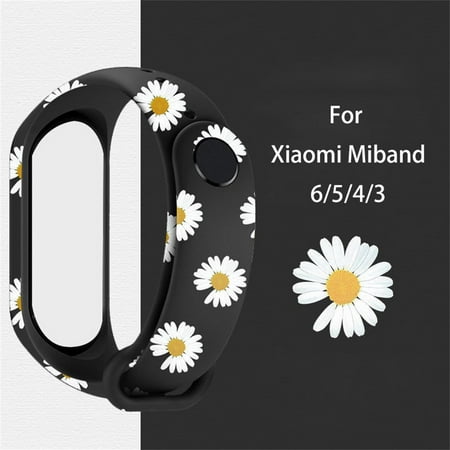 Printed Silicone Strap for Xiaomi Mi Band 6 Bracelet Sport Silicone Wristband Xiaomi Miband 3 4 5 Wriststrap Correa Mi Band 5 6 4 Strap
