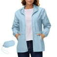thumbnail image 4 of ameIAEA Women's Lightweight Rain Coats Outdoor Hiking Travel Windbreaker Jackets Packable Waterproof Coat, 4 of 8