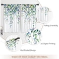 thumbnail image 6 of Blue Eucalyptus Leaves Kitchen Curtains Rustic Floral Spring Farmhouse Watercolor Botanical Plant Rod Pocket Nature Bathroom Bedroom Living Room Treatment Fabric 2 Panels 27.5Wx39H Inch, 6 of 6