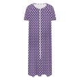 thumbnail image 4 of Fewfanhot Women's Long Robe with Zipper, Knit Cardigan Housecoat, Soft Bathrobe with Pockets, Cozy Full-Length Loungewear Dress, 4 of 7