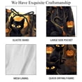 thumbnail image 4 of luoweisi Men's Beach Shorts Quick Dry Swim Trunks with Mesh Lining Halloween Black Cat M, 4 of 5