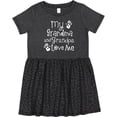 thumbnail image 3 of Inktastic Grandma Grandpa Love Me Girls Girls Toddler Dress, 3 of 5