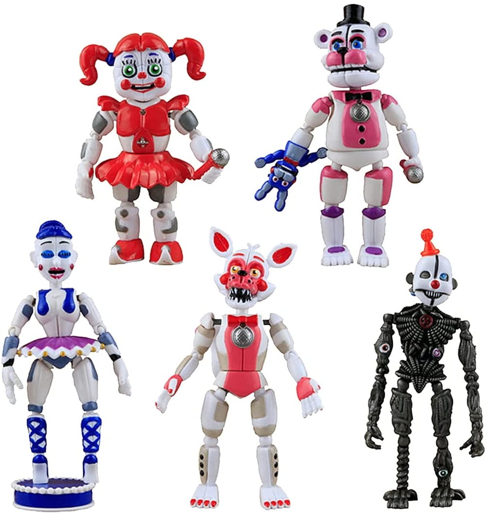 5pcs Five Nights at Freddy's Sister Location Action Figures Party Toys Gift FNAF 