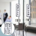 thumbnail image 6 of Fun Push Pull Door Sign 4Pcs-4.92~5.9 X 1.96 Inch-Self-Adhesive Door Entrance Signs Black and White Sticker for Doors Shop Entrance Business Stores Cafes, 6 of 9
