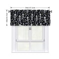 thumbnail image 2 of Drapery Wear Rod Short Curtain 54x18in Filter With Light Feature For Easy Installation Rod Free For Bedroom Kitchen Bathroom\r\n Dancing Skeleton Halloween Pattern, 2 of 7