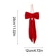 thumbnail image 3 of Adorno colgante de árbol de terciopelo de Navidad | Decoración de colgante con lazo de poliéster rojo | 28x12cm, 30x60cm, 40x60cm | Decoración duradera y festiva para ventanas | Acento navideño, 3 of 6