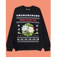 thumbnail image 2 of Rick And Morty Mens Black Christmas Jumper, 2 of 5