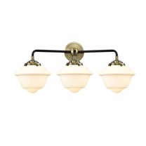 284-3W-BAB-G531 Innovations Lighting Oxford - 3 Light Bath Vanity-9 Inches Tall and 25.5 Inches Wide-Black Antique Brass Finish-Matte White Glass
