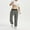 Dark Gray Summer Pants for men, variant on Men's Summer Fashion Casual Dress Pants Lightweight Outdoor Sports Pants Solid Color Elastic Waist Pants Pockets Army Green S