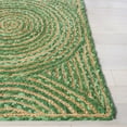thumbnail image 2 of SAFAVIEH Cape Cod Bora Geometric Area Rug, Green/Natural, 6' x 6' Square, 2 of 8