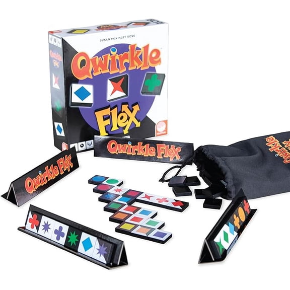 Qwirkle Flex Edition– Classic Qwirkle with a New Twist - Increased Strategy & Replayability Ages 8 2-4 Players