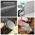 thumbnail image 6 of 10 Types Of Chef Knives, Kitchen Knife With Pattern, Stainless Steel Kitchen Knife With Knife Cover, 6 of 9