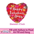 thumbnail image 3 of PMU Valentine’s Day Heart Shaped Textured Hearts 18 Inch Mylar-Foil Balloon Valentine's Day, Proposal, Special Events, Photo Props Party Decoration and Accessories (1/Pkg) Pkg/1, 3 of 9