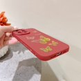 thumbnail image 4 of For iPhone 12 Pro Max Case Cute Butterfly Pattern Ultra Thin Soft TPU Case Women Girls Red, 4 of 4