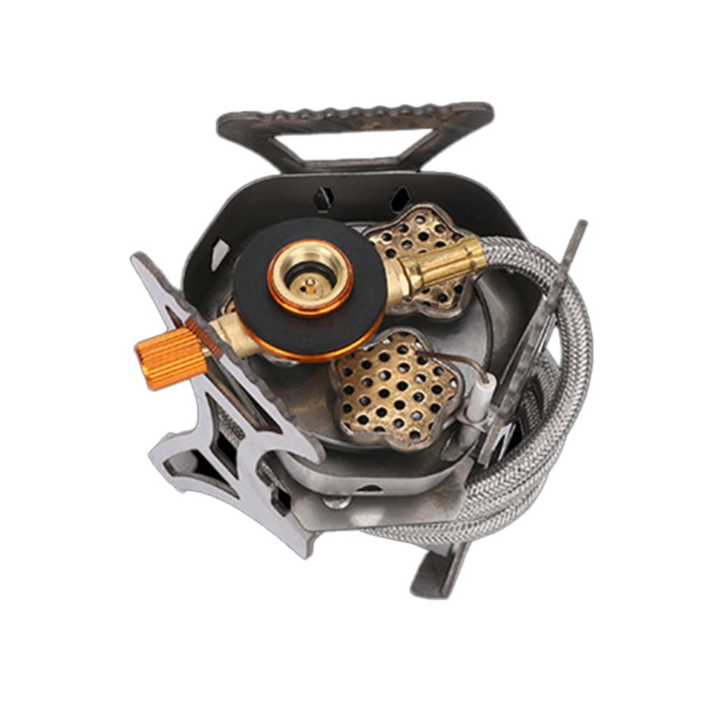 Lightweight 3 Heads Gas Stove For Outdoor Cooking 5800W Backpacking Gear Fangkenuo