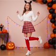 thumbnail image 5 of Voska Women's Bow Knee High Socks, Halloween Cosplay Long Cotton Thigh High Socks E One Size, 5 of 6