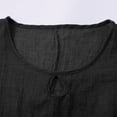 thumbnail image 6 of Breathable Linen Tops for Women Beach Vacation Flowy Summer Outfit, 6 of 6
