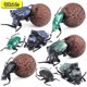 thumbnail image 2 of Simulación de insecto, escarabajo, estiércol, escarabajo verde, gusano, modelo, adorno, huevo retorcido, figura de acción, modelo, JUGUETES, 2 of 5