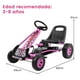 thumbnail image 3 of Costway Go Kart Racing para Niños Coche de Pedal con Ruedas de Goma Embrague y Freno 98 x 59 x 61 cm Rosa, 3 of 8