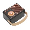 thumbnail image 2 of Haut-parleur Vintage, Haut-Parleur Rétro Compact Modes de Jeu Multiples 50Hz à 18KHz pour l'Extérieur Noir, 2 of 8