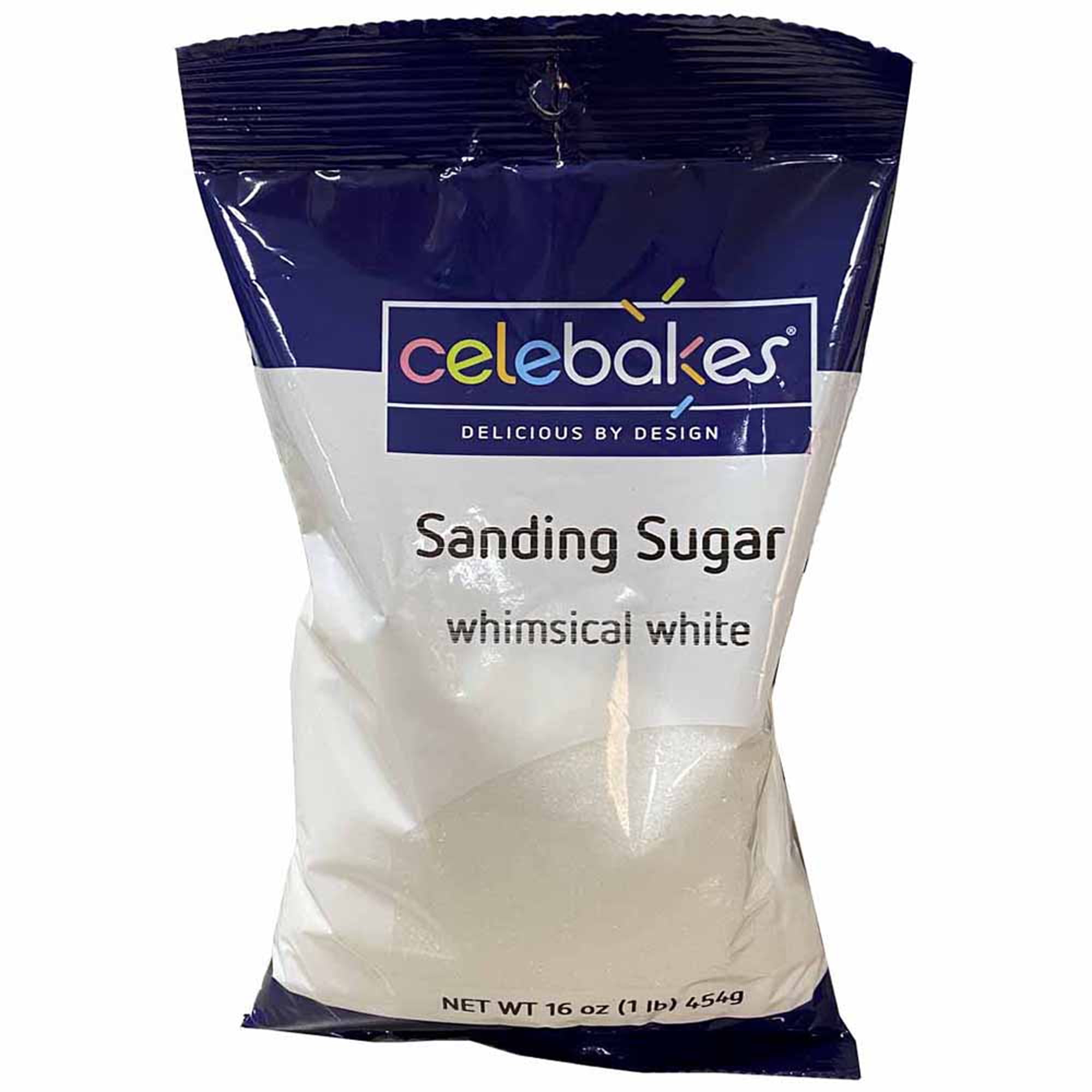 Celebakes White Sanding Sugar, 16 Oz