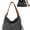 Black, variant on Women's Convertible Canvas Tote Bag, Large Capacity Multiway Shoulder Backpack, Adjustable Strap Hobo Handbag, Casual Versatile Crossbody Purse for Work Travel Daily Use