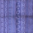 thumbnail image 1 of Ahgly Company Indoor Square Solid Blue Modern Area Rugs, 6' Square, 1 of 4