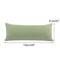 thumbnail image 2 of Unique Bargains Solid Print Minimalism Washable Pillowcases, Body Pillow, Green, 2-Pieces, 2 of 8