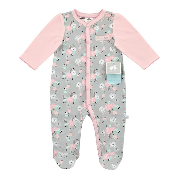 Just Born Just Born Newborn Baby Girl Snap Front Sleep N' Play