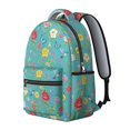 thumbnail image 2 of Pioneer Flower Floral Print Pattern Backpack for School, Cute School Bag with Adjustable Shoulder Straps and Padded Back, 15.3"x11"x7.1", 2 of 5