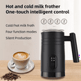thumbnail image 3 of Full-Automatic Milk Frother Machine Smart Touch Control Milk Warmer Temperature Settings Hot&Cold Milk Frother US Plug,1 x Milk Frother,Black, 3 of 9