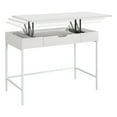 thumbnail image 3 of Contempo Worksmart Sit-To-Stand Desk in White Oak Engineered Wood, 3 of 10