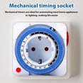 thumbnail image 4 of Electrical Plug Timer, 24-Hour Timer Plug with 96 Switching Segments, Programmable Timer Switch with Indicator Light, 16A AC 230V, 4 of 5