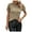 W215 Khaki, variant on Angala Ladies Top Lace Crew Neck Short Sleeve Graphic Print Blouse Summer Slim Fit Soft Fashion Womens T Shirts Size L Khaki