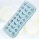 thumbnail image 4 of FELTECHELECTR Molde para cubitos de hielo de gel de sílice con forma de estrella, luna y corazón de 24 cavidades (azul cielo), 4 of 7