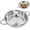 11.02in/lid, variant on Titanium Hammered Pan, Upgrade Double Handle No Coating Non-Stick Titanium Cookware, Ultra-Durable, Scratch-Resistant, Even Heating Frying Pans, Compatible with Cooktops,11.02in