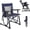Discovery Gray, variant on Avaar Outdoor Folding Rocking Camp Chair w/Cup Holder, 400lbs Capacity, Indigo Blue