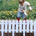 thumbnail image 5 of mfyjkho Plastic Fence, Pvc Garden Fence Panel for Courtyard, Lawn & Vegetable Garden Border, Decorative Outdoor Yard Barrier, 1-Pack, 5 of 7