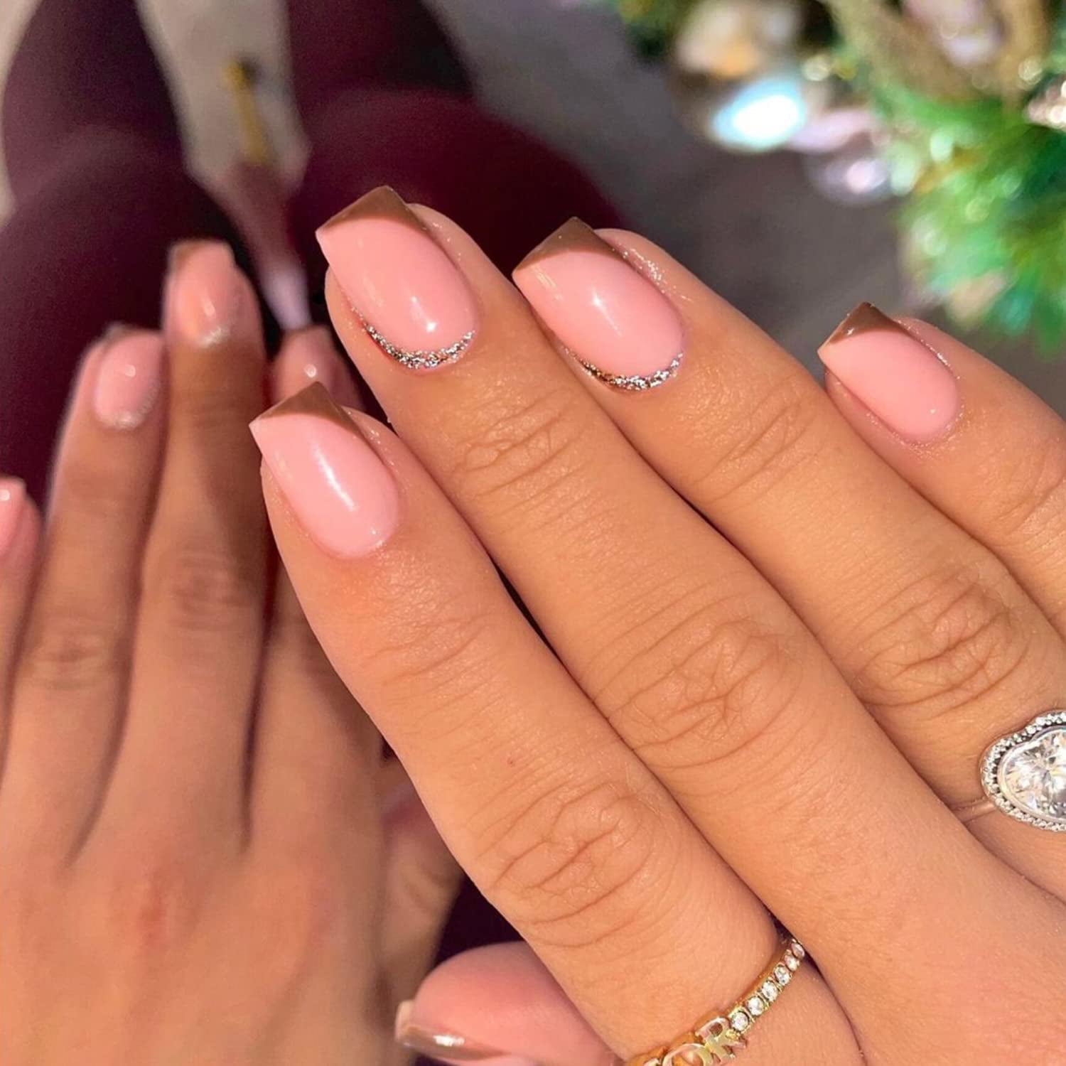 10 Two-Tone French Nail Ideas That Put a Colorful Spin on the Minimalist  Mani