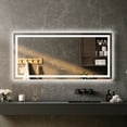 thumbnail image 1 of LED Bathroom Mirror with Lights - Backlit + Front Lit Dimmable Anti-Fog, Shatter-Proof Vanity Mirror with Memory Function (Horizontal/Vertical), 1 of 10
