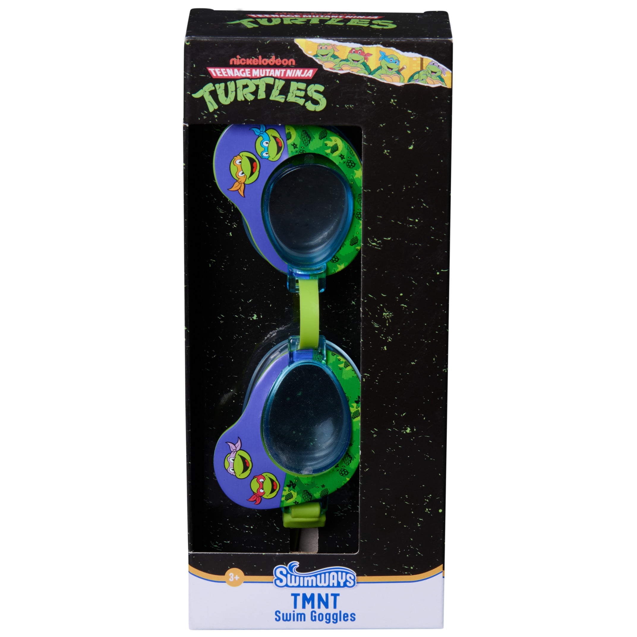 Swimways TMNT Swim Goggles, Water Toys, Pool Accessories for Kids Aged 3 & Up