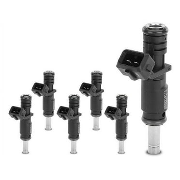 Fuel Injector Kit 6 - Compatible with 2006 - 2007 BMW 525i Base 3.0L 6-Cylinder Naturally Aspirated