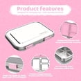 thumbnail image 3 of Stainless Steel Bento Box for  1000ml - 3 Compartment Lunch Box for Adults, Leakproof  Container,  Metal Lunch Box with  Seal, /Dishwasher Safe (), 3 of 6