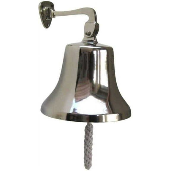 Nagina International Aluminum Ship Bell Large - Nautical Decor