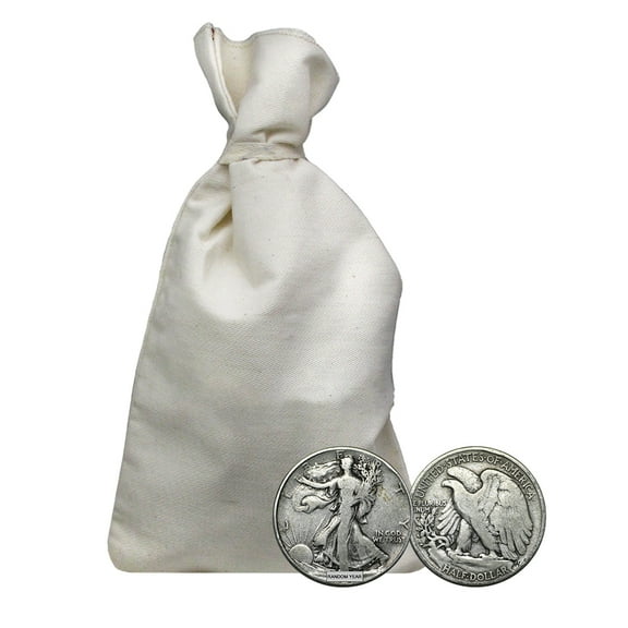 90% Silver Walking Liberty Halves - $50 Face Value Bag