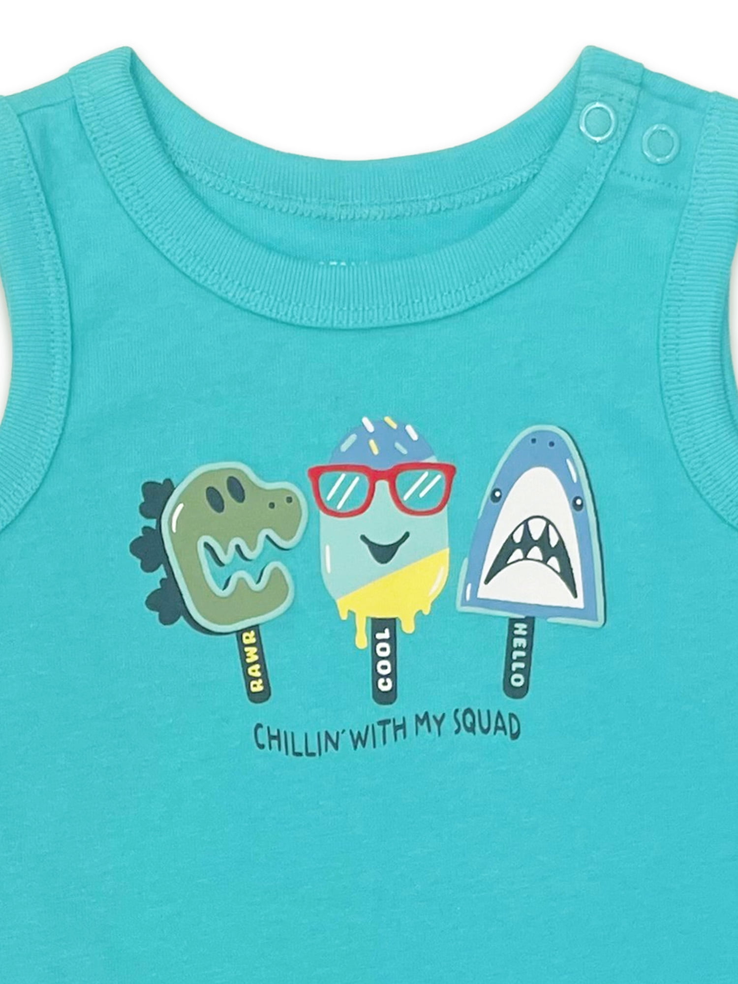 Garanimals Newborn Baby Boy, Girl & Unisex Cotton Short Sleeve Bodysuits, Sizes 0–24 Months, Single & 4-Pack